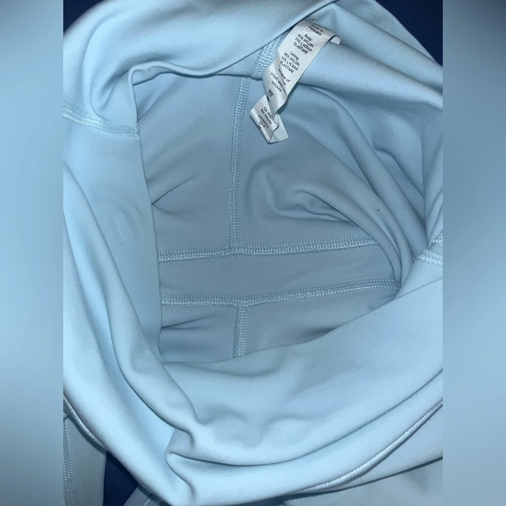 🍋 LIKE NEW Lululemon Double-Lined Align High-Rise Crop 23" - Powder Blue - Sz 6 - Picture 8 of 13
